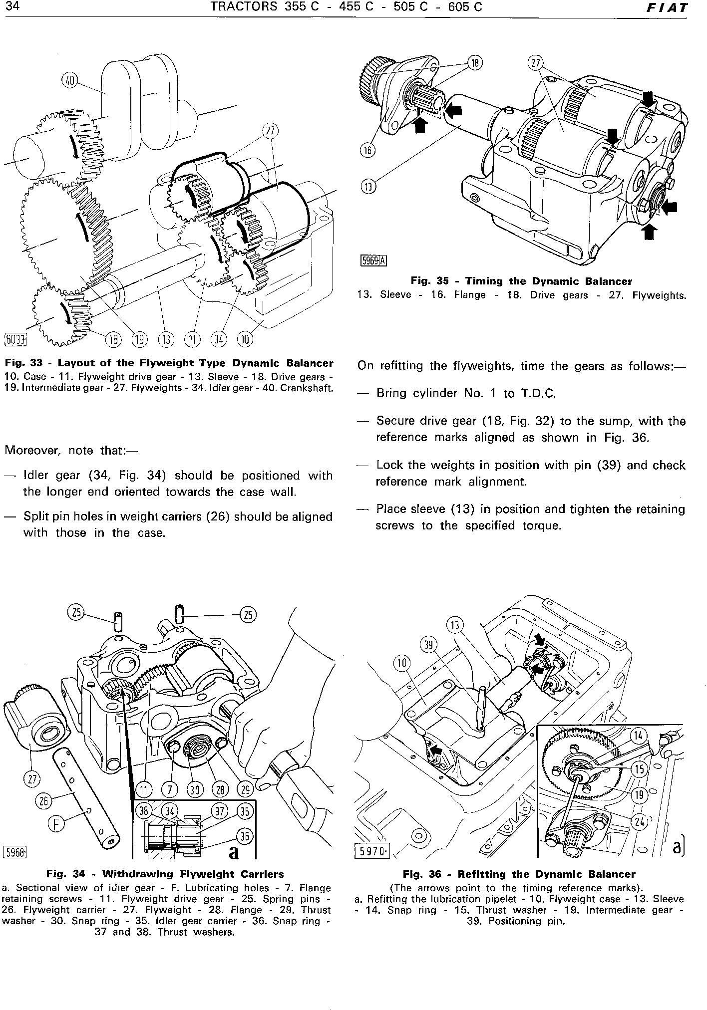 Fiat 355C, 455C, 505C, 605C Crawler Tractor Workshop Service Manual (6035416200) - 2