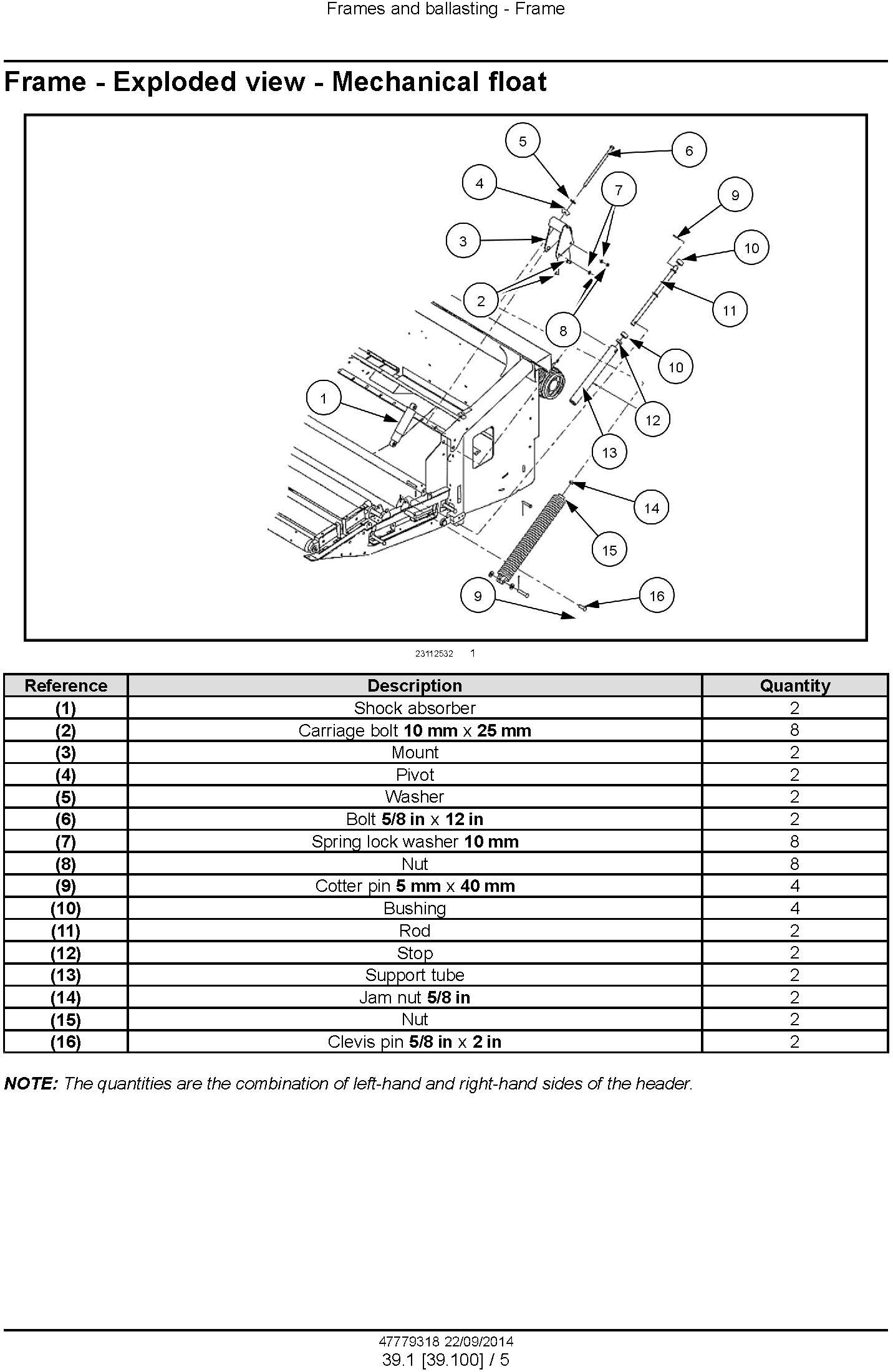 New Holland 790CP Pick-up Header Service Manual - 3