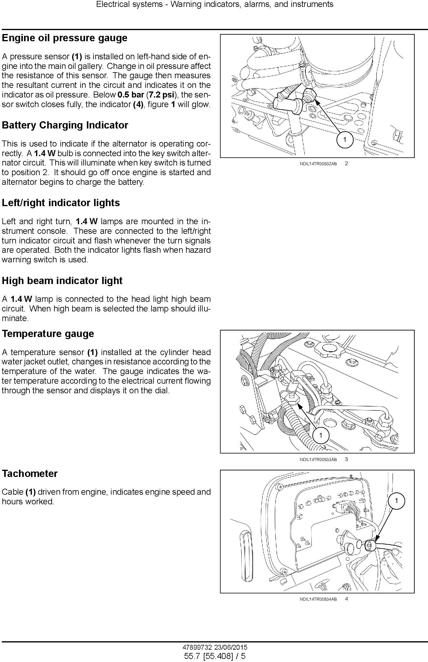 New Holland TT55, TT65, TT75 2WD and 4WD Tier 3 Tractors Service Manual - 1