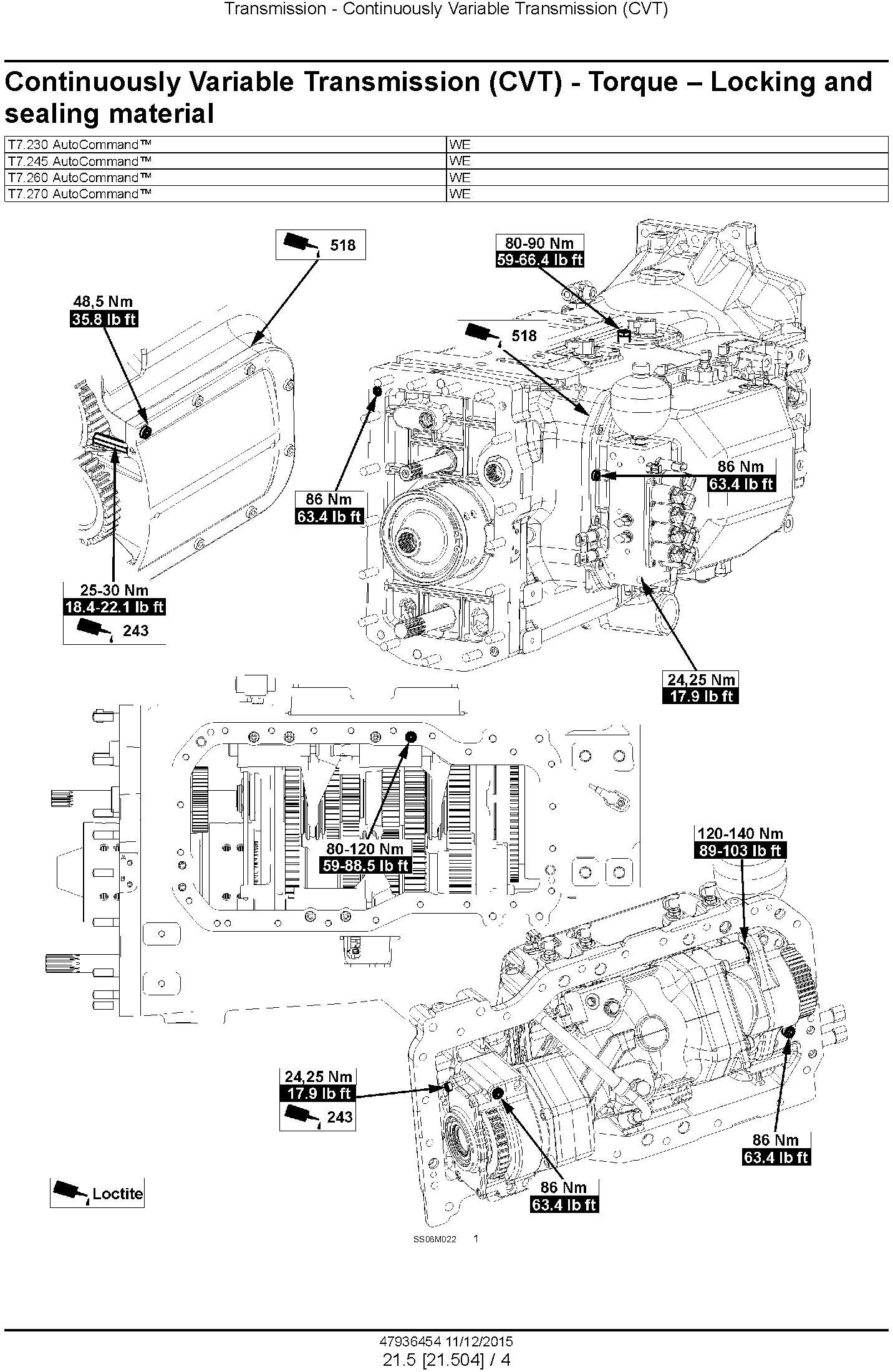New Holland T7.230, T7.245, T7.260, T7.270 and AutoCommand Stage IV Tractor Service Manual (Europe) - 3