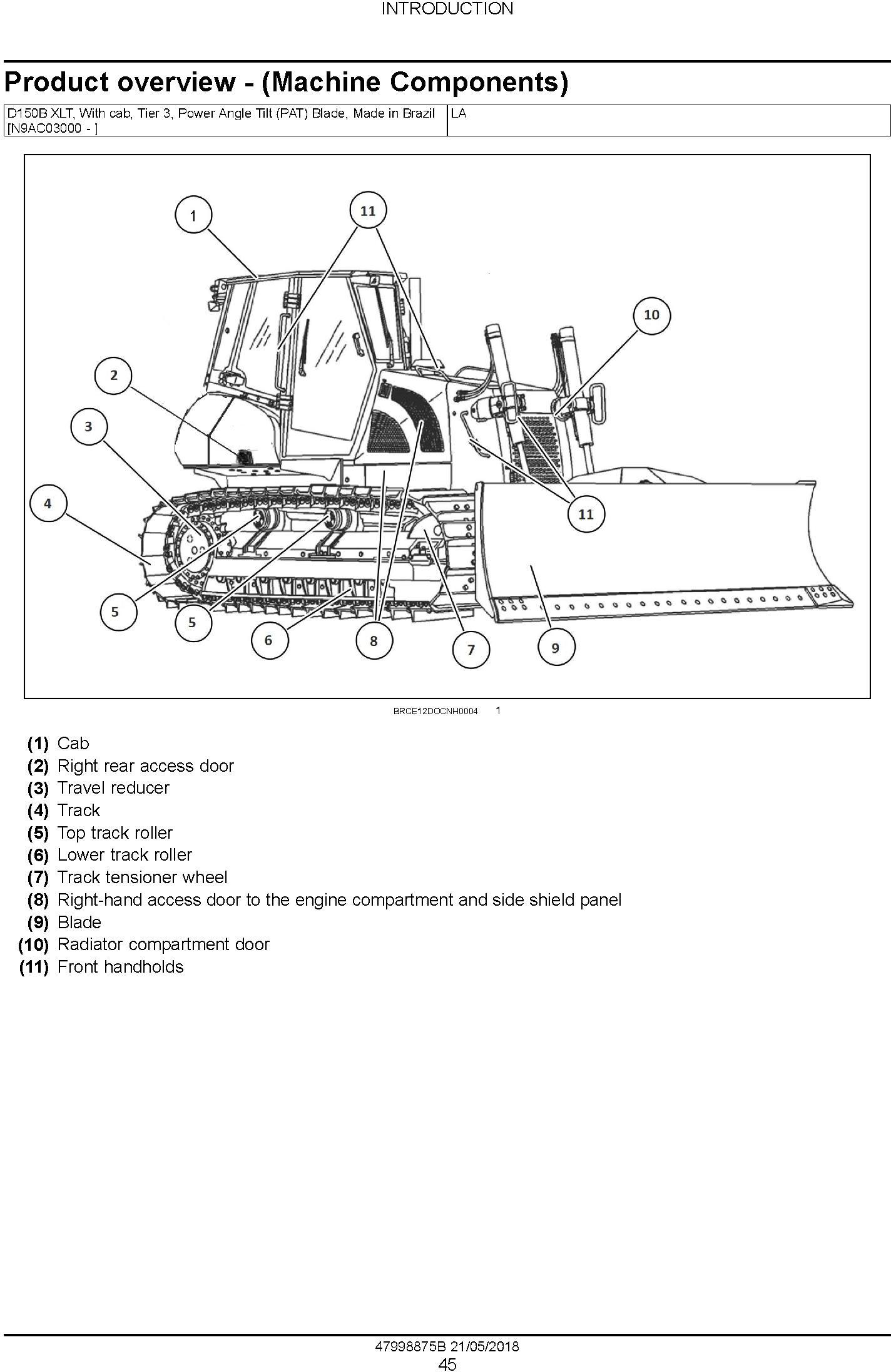New Holland D150B XLT Crawler Dozer Service Manual (Brasil) - 1