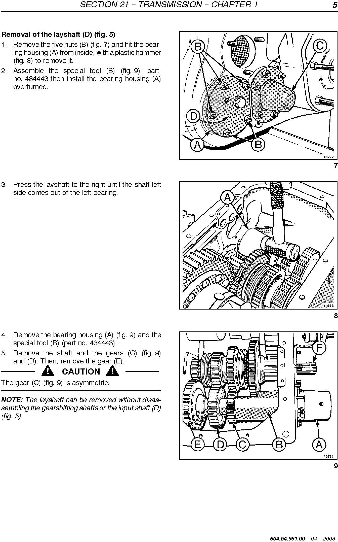 New Holland TC54, TC56, AL59 Utility Combine Service Manual - 1