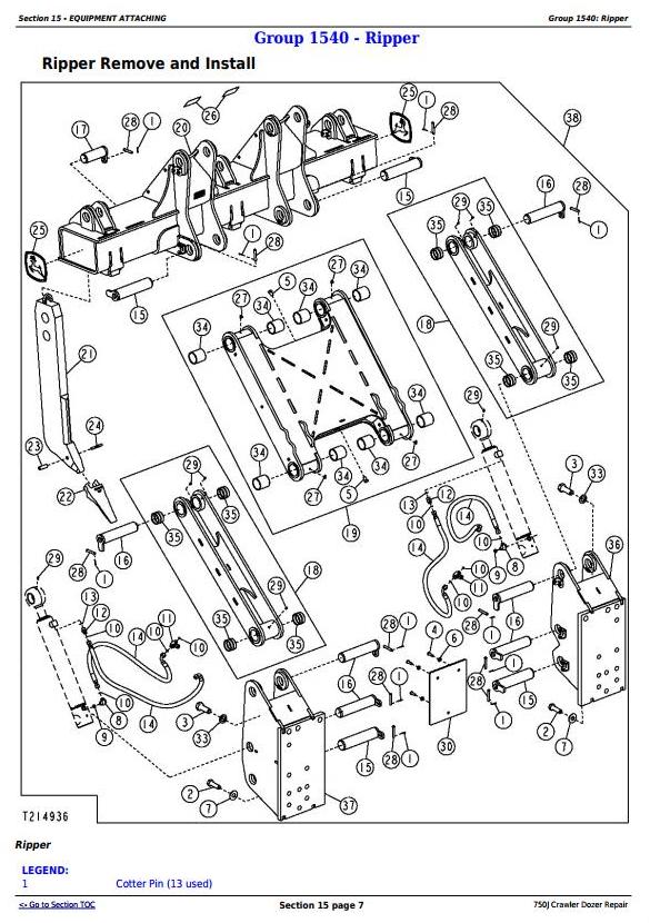 TM10295 - John Deere 750J Crawler Dozer (S.N. 141344-219962) Service Repair Technical Manual - 2
