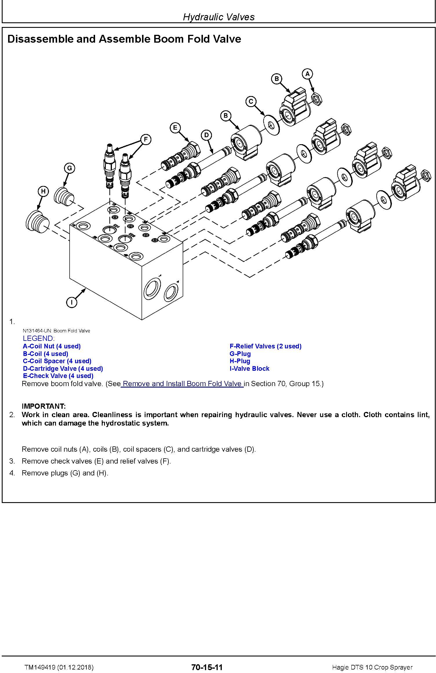 Hagie DTS 10 Crop Sprayer Repair Technical Manual (TM149419) - 3