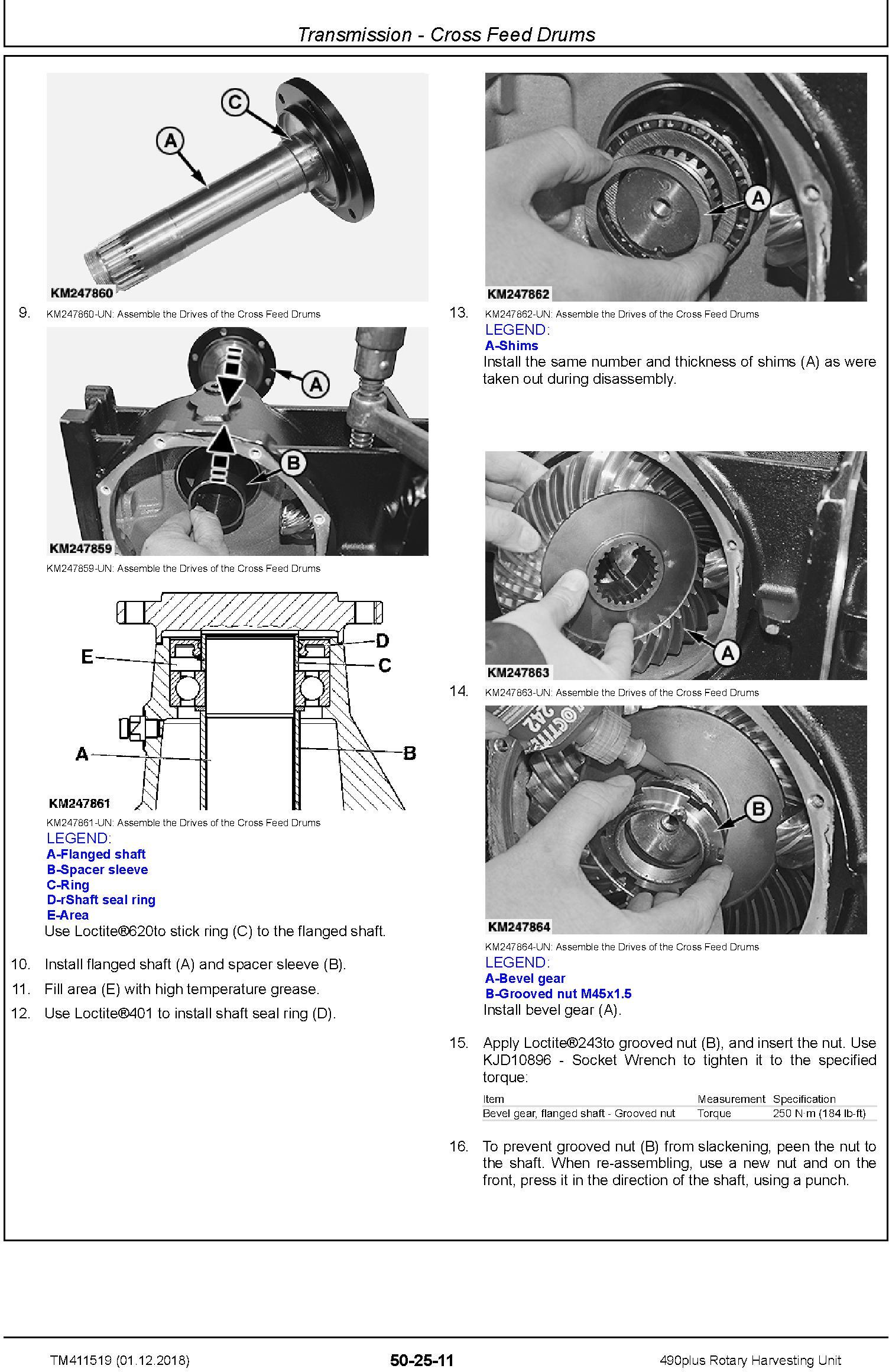 John Deere 490plus Rotary Harvesting Unit Technical Manual (TM411519) - 3