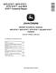 John Deere 9570, 9670, 9770 and 9870 STS™ Combines Repair Manual (TM101919) 0