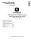 John Deere 540H Cable Skidders and 548H Grapple Skidders (SN.-630435) Operation and Test Manual (TM11329) 0