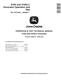 John Deere 210G and 210GLC Crawler Excavators (SN. from E520001) Operation and Test Manual (TM12330) 0