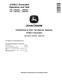 John Deere E330LC Crawler Excavators (SN. from C600002, D600025) Operation and Test Manual (TM13103X19) 0