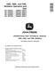 John Deere 640L Skidders, 648L and 748L Grapple Skidders Operation and Test Manual (TM13135X19) 0