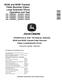 John Deere 803M and 853M (Open Loop Hydraulic Drive) Tracked Feller Bunchers Operation and Test Manual (TM13147X19) 0