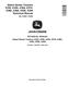 John Deere Select Series X330, X350, X354, X370, X380, X384, X390 and X394 Lawn Tractors (SN: 010001-110000) Technical Manual (TM138119) 0