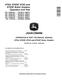 John Deere 670G, 670GP, 672G and 672GP Motor Graders (SN. C678818-680877, D678818-680877) Operation and Test Manual (TM14075X19) 0