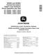 John Deere 803MH and 853MH Harvesters (Open-Loop Hydraulic Drive) Operation and Test Manual (TM14091X19) 0