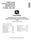 John Deere 859MH Harvesters (Closed-Loop Hydrostatic Drive) Operation and Test Manual (TM14097X19) 0