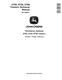 John Deere X750, X754 and X758 Lawn Tractors (SN. from 040001) Technical Manual (TM142419) 0