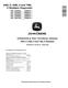 John Deere 640L-II Cable Skidders, 648L-II and 748L-II Grapple Skidders (SN. from C/D690814) Operation and Test Manual (TM14337X19) 0
