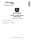 John Deere E18ZS (SN. from D016000) Compact Excavators Repair Manual (TM14362X19) 0