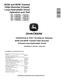 John Deere 803M and 853M (Closed Loop Hydrostatic Drive) Tracked Feller Bunchers Operation and Test Manual (TM14559X019) 0