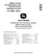 John Deere 859MH (Open Loop Hydraulic Drive) Tracked Harvesters Operation and Test Manual (TM14574X019) 0