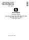 John Deere X330, X350, X354, X370, X380, X384, X390 and X394 Lawn Tractors Technical Manual (TM175819) 0