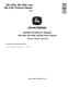John Deere 6M-1654, 6M-1854 and 6M-2104 Tractors (Asia) Repair Manual (TM706419) 0