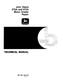 John Deere 670A and 672A Motor Graders Repair Manual (TM1188re) 0