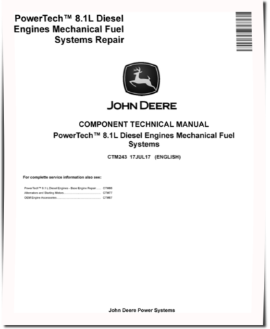 PowerTech 8.1L Diesel Engines Mechanical Fuel Systems Technical Manual (CTM243)