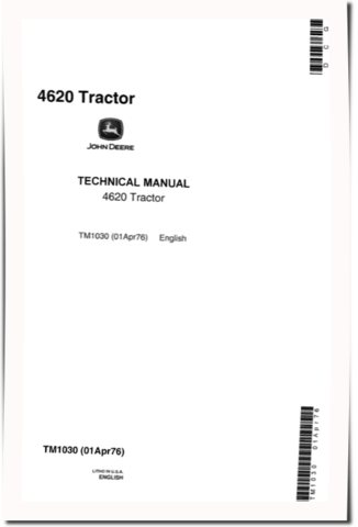 John Deere 4620 Tractors Technical Manual (tm1030)