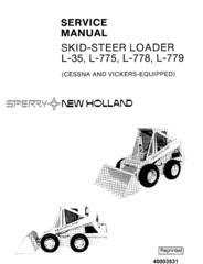 New Holland L35, L775, L778, L779 Skid Steer Loader Workshop Service Manual