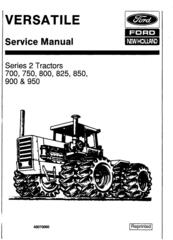 Ford Versatile 700, 750, 800, 825, 850, 900, 950 4WD Tractor Series2 (1977) Service Manual (PU4001)