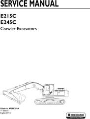 New Holland E215C, E245C Crawler Excavator Service Manual