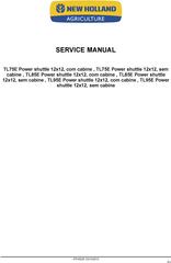 New Holland TL75E, TL85E, TL95E Power Shuttle Latin American Tractor Service Manual