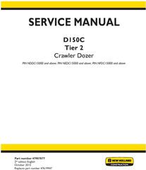 New Holland D150C Tier 2 Crawler dozer Service Manual