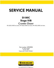 New Holland D180C Stage IIIB Crawler dozer Service Manual