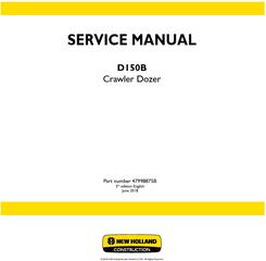 New Holland D150B XLT Crawler Dozer Service Manual (Brasil)