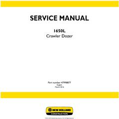 New Holland , Case 1650L Crawler dozer Service Manual