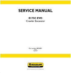 New Holland E175C EVO Crawler Excavator Service Manual