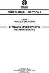 New Holland EH50.B Mini Excavator Service Manual