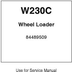 New Holland W230C Wheel Loaders (Emerging market) Service Manual