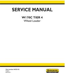 New Holland W170C Tier 4 Wheel Loader Service Manual