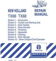 New Holland TX66, TX68 Combine Service Manual