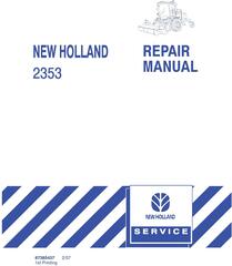 New Holland 2353 Discbine Disc Header Service Manual