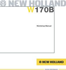 New Holland W170B Wheel Loader Service Manual