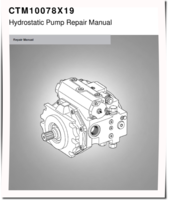 Rexroth A4VG Axial Piston Variable Hydraulic Pumps Component Technical Manual (CTM10078X19)