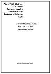 CTM188 - PowerTech 6105, 6125 Diesel Engines Electronic Fuel Systems w Lucas EUIs Service Manual