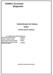 TM10008 - John Deere 650DLC Excavator Diagnostic, Operation and Test Service Manual