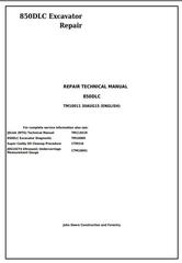 TM10011 - John Deere 850DLC Excavator Diagnostic, Operation and Test Service Manual (TM10009)