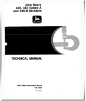 John Deere 440, 440A and 440B Skidders Technical Manual (TM1009)