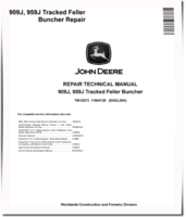 John Deere 909J and 959J Tracked Feller Bunchers Repair Manual (TM10273)